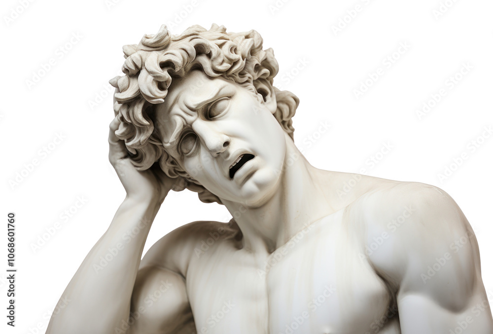 PNG Greek sculpture david crying photography portrait wedding.