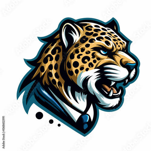 leopard logo illustration