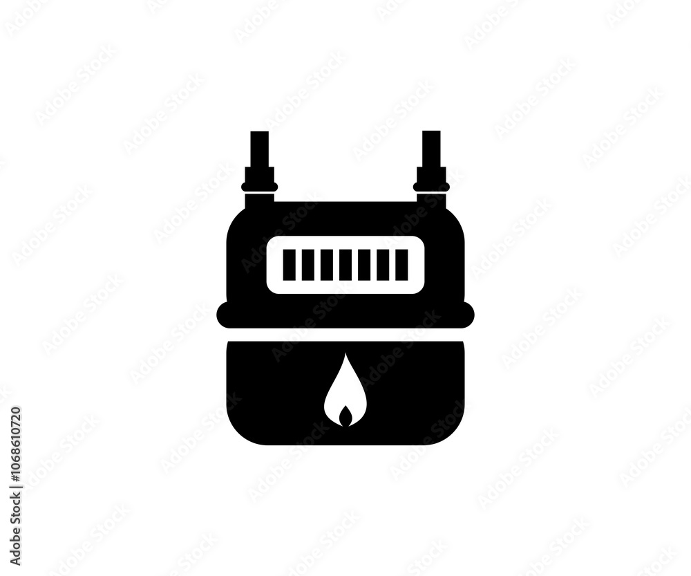 A gas meter, counter for distribution domestic gas icon. Gas metering device illustration on transparent background PNG. A gas meter, counter for distribution domestic gas icon. Gas metering device illustration on transparent background PNG.