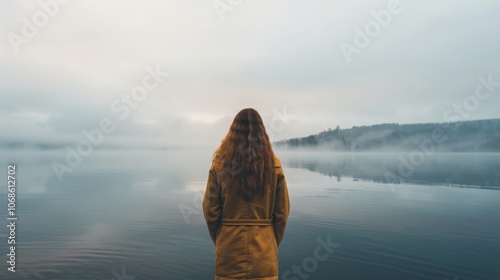 Confusion and Reality on a Misty Lake photo