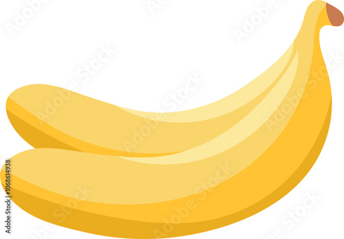 Pair of Banana Element in Yellow Color.