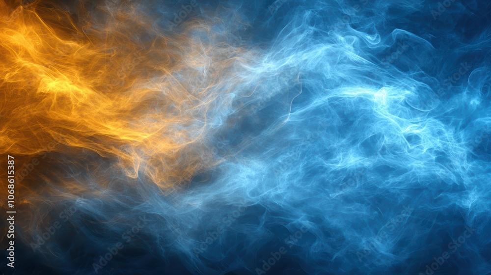 Luminous Warm Tones and Electric Blue Gradient Background with Fluid Overlapping Shapes for Depth Luminous Warm Tones and Electric Blue Gradient Background with Fluid Overlapping Shapes for Depth