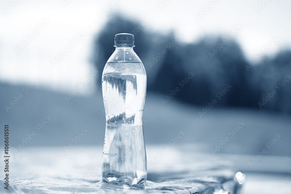 pure water in the plastic bottle pure water in the plastic bottle
