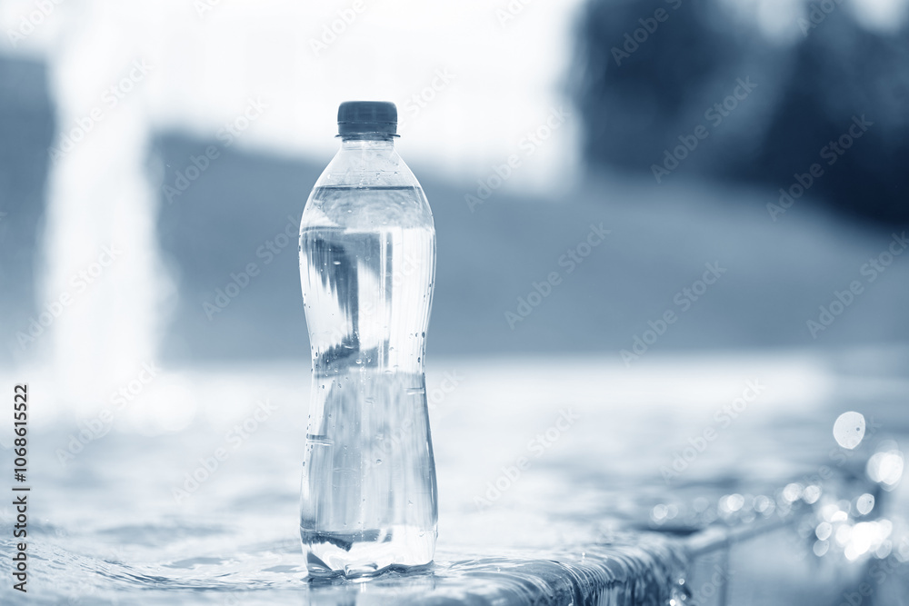 pure water in the plastic bottle pure water in the plastic bottle