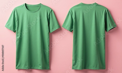 Mockup t shirt plain design front and back