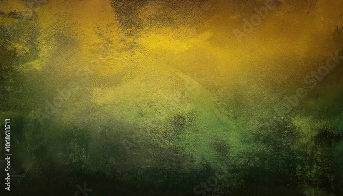 Elegant Textured Gradient Background with Soft Gold to Green Transition, Featuring Organic Patterns and Rustic Metallic Finish. Ideal for Autumn Themed Designs, Nature Inspired Artworks, and Vintage 