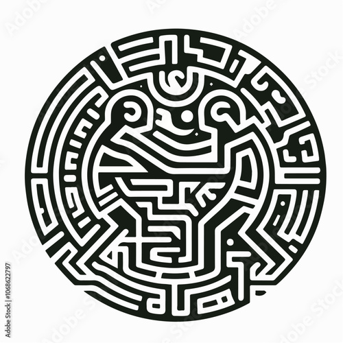 nazca lines logo illustration