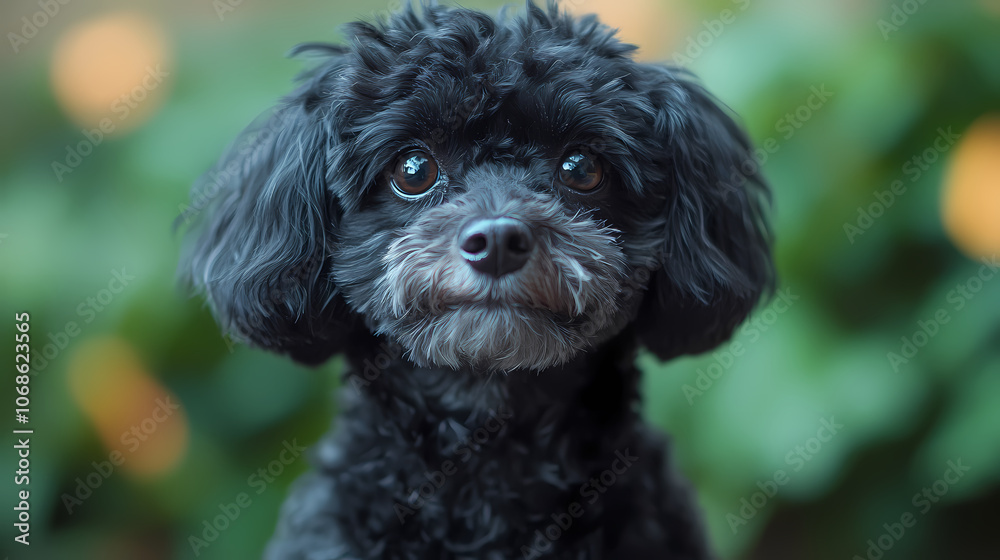 poodle dog,Full body image of a poodle dog