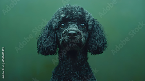 poodle dog,Full body image of a poodle dog