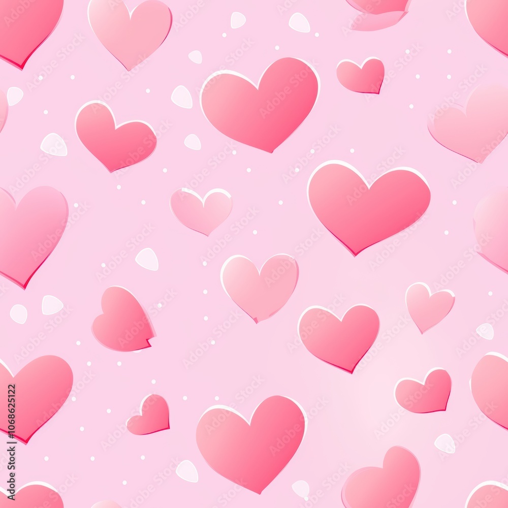 Valentine's day heart pattern design for romantic celebrations