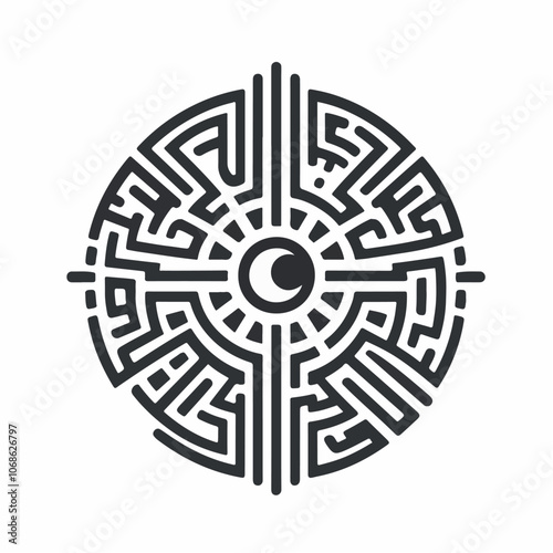 nazca lines logo illustration