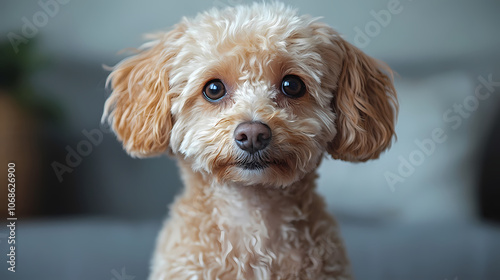 poodle dog,Full body image of a poodle dog