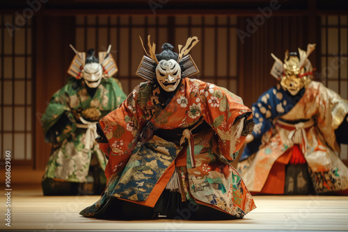 Traditional Japanese Noh Theater Performance