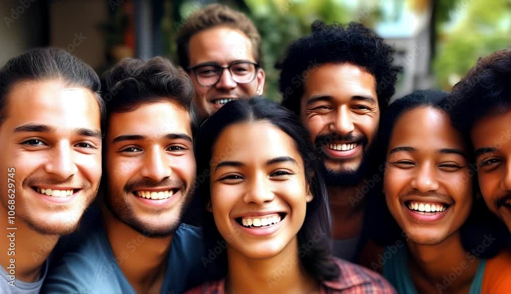 Asian, black, White people smiling together. Diverse group of people Asian, black, White people smiling together. Diverse group of people