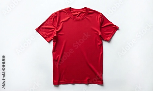 Mockup t shirt plain crew neck short sleeves