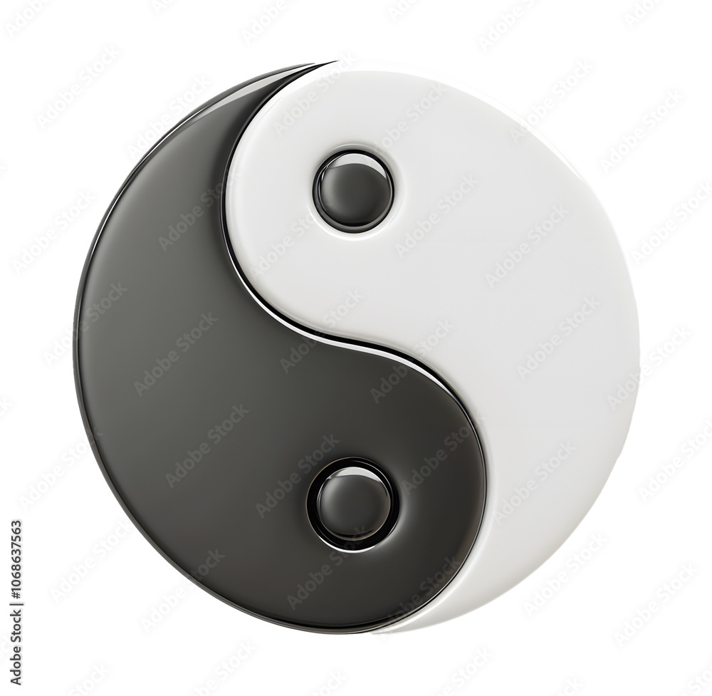A simple, elegant, and symbolic representation of the yin yang, representing balance, harmony, and duality. It's a timeless symbol of complementary forces, interconnectedness.