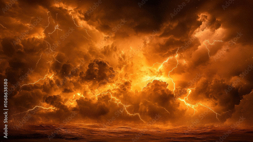Electric lightning bolts flash against a dark background, illustrating a dynamic concept of natural energy. Electric lightning bolts flash against a dark background, illustrating a dynamic concept of natural energy.