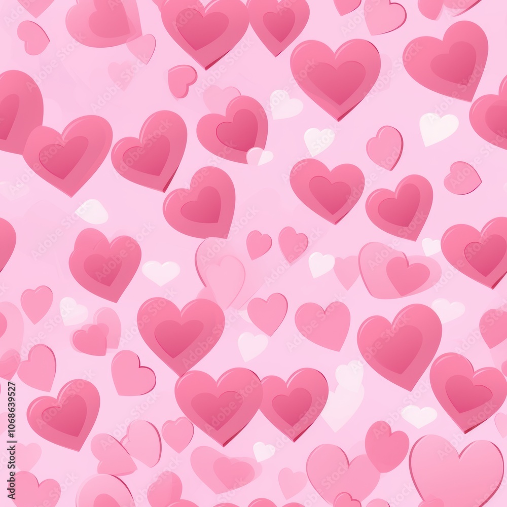 Romantic pink hearts background for valentine's day design Romantic pink hearts background for valentine's day design