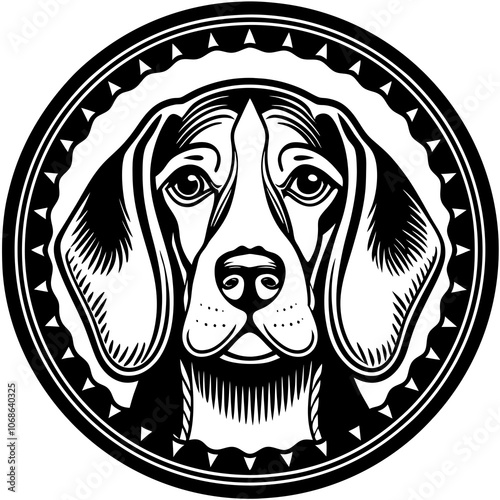 Friendly Beagle Logo Design - Playful and Loyal Dog Emblem