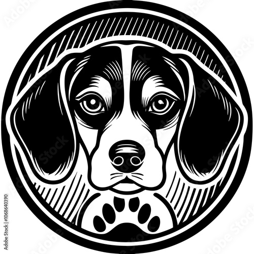 Friendly Beagle Logo Design - Playful and Loyal Dog Emblem