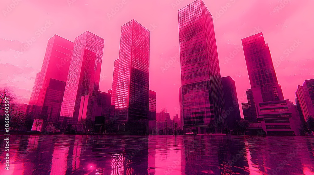 City at night with towering buildings, fireworks exploding in colorful patterns, New Year atmosphere, virtual style City at night with towering buildings, fireworks exploding in colorful patterns, New Year atmosphere, virtual style
