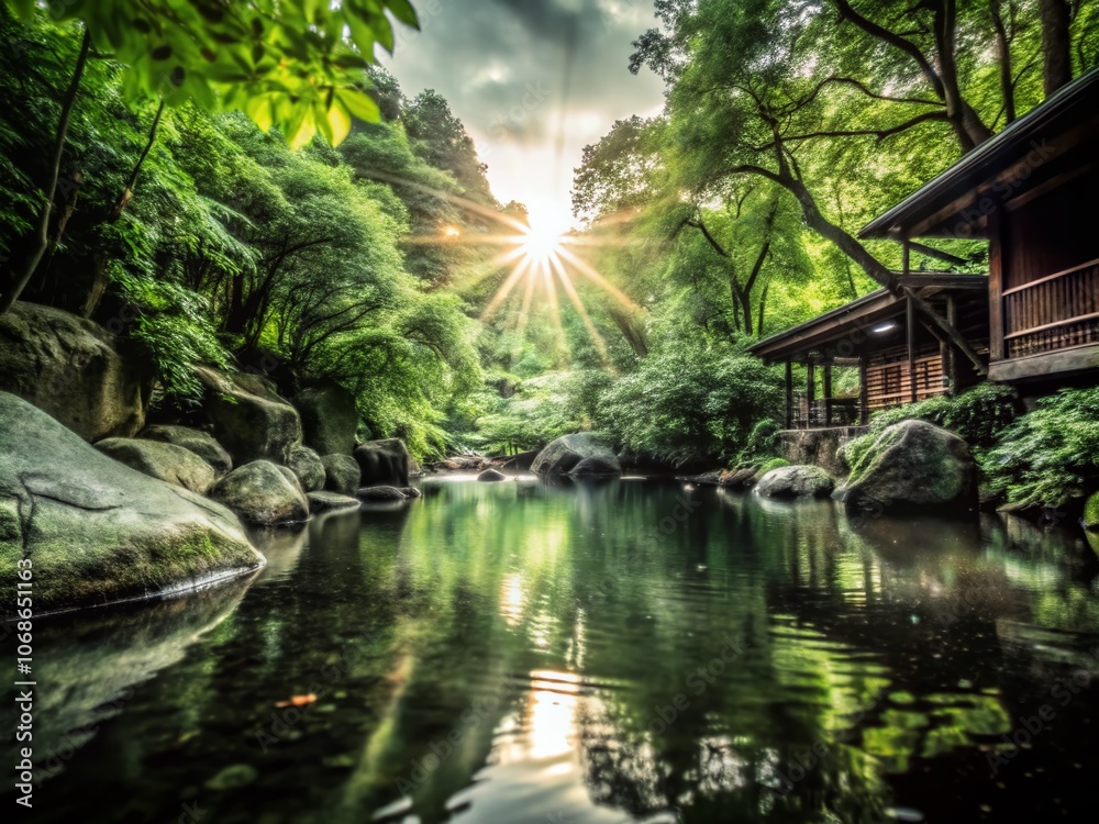 Tranquil Retreat: A Panoramic Journey Through Nature's Embrace and Contemplation Tranquil Retreat: A Panoramic Journey Through Nature's Embrace and Contemplation