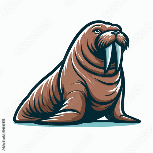 walrus logo illustration
