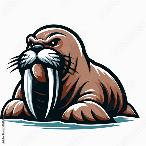 walrus logo illustration