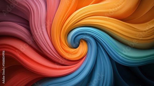 Colorful tie-dye swirl pattern in vibrant hues