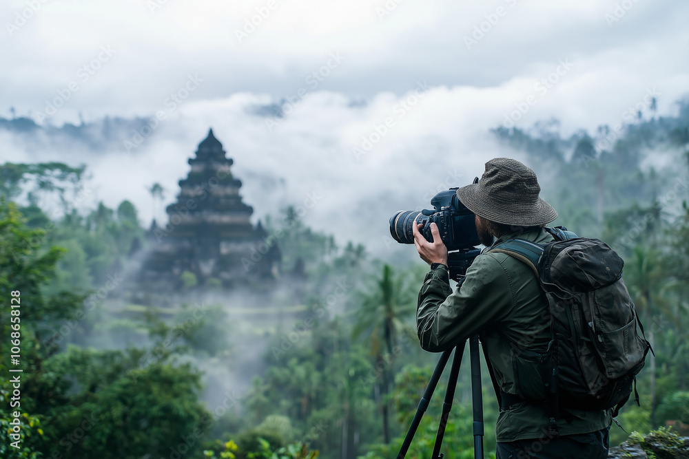 Fototapeta premium Travel Photographer at Work