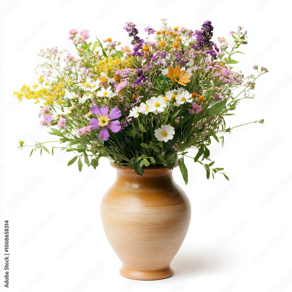 Wildflowers in a Decorative Vase Wildflowers in a Decorative Vase
