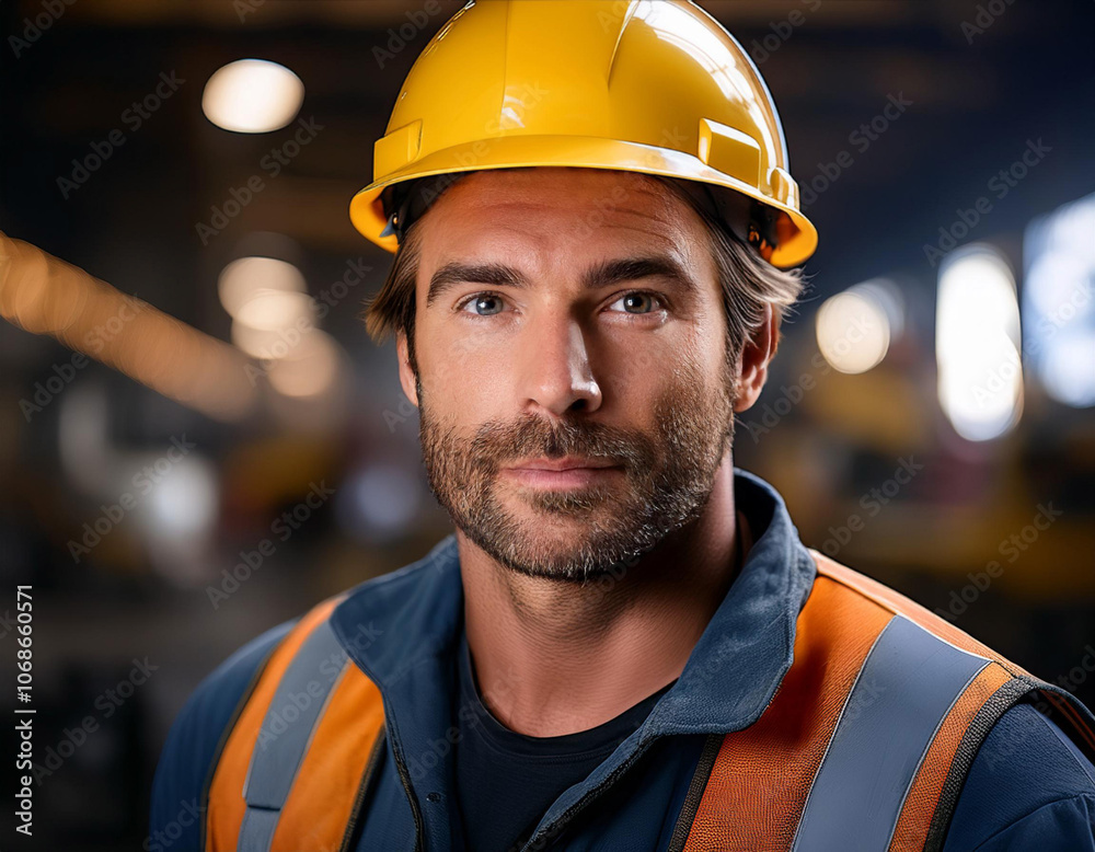 Close-Up of a Worker in an Industrial Setting Close-Up of a Worker in an Industrial Setting