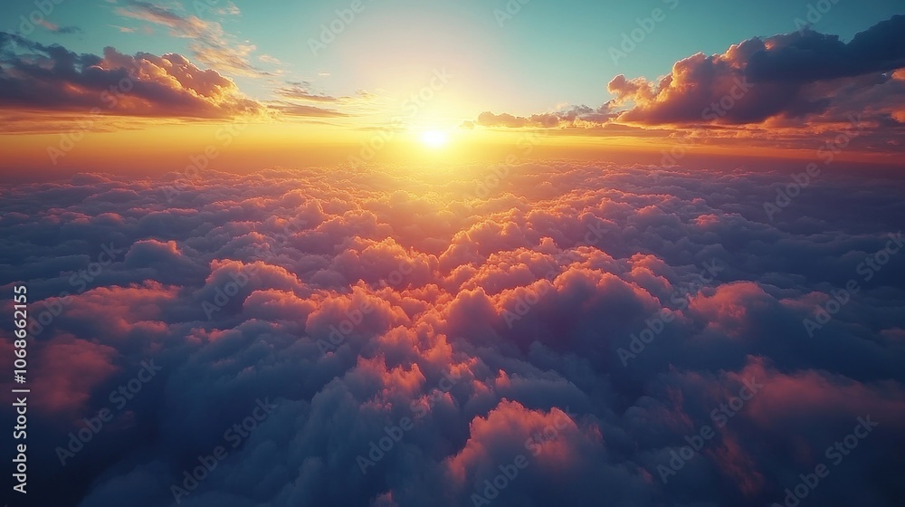 Sunset Over a Sea of Clouds Sunset Over a Sea of Clouds