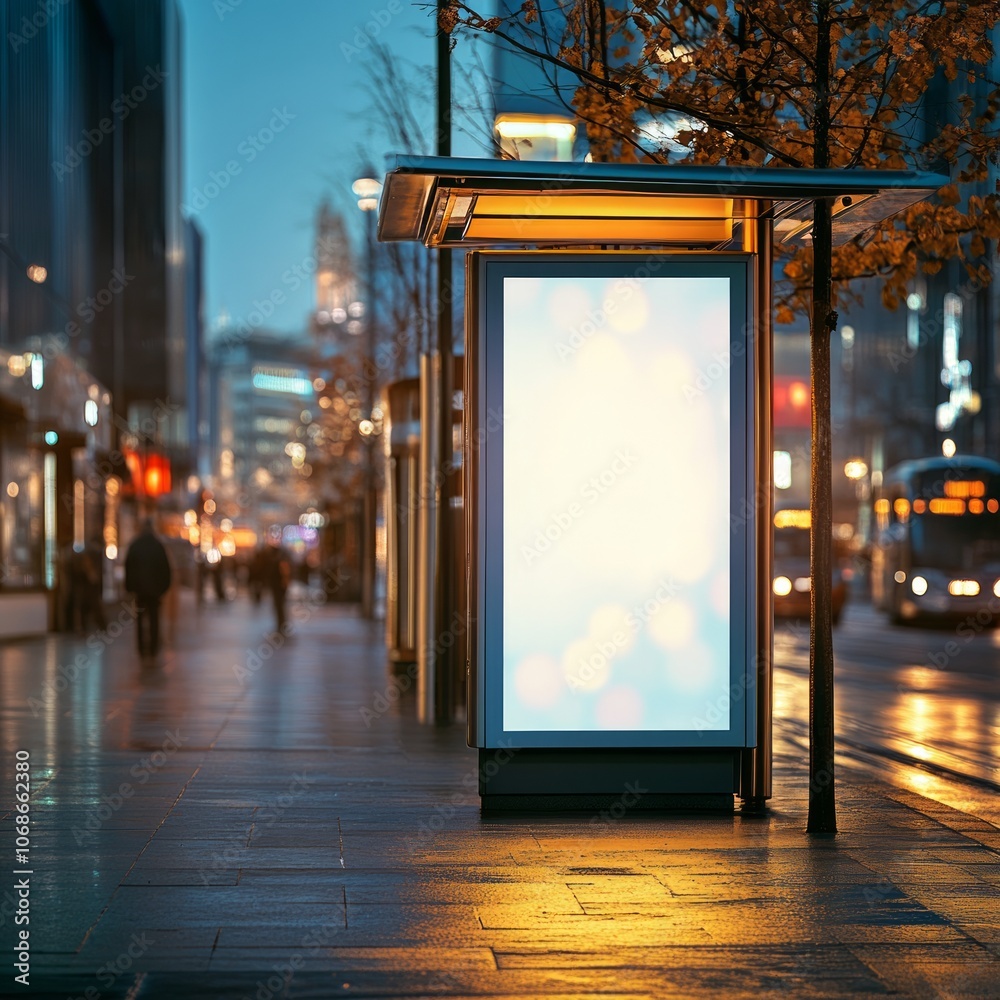 realistic high quality Mock up banner light box realistic high quality Mock up banner light box