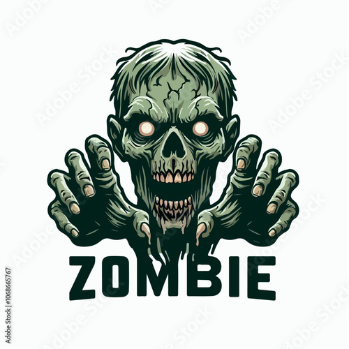 zombie logo illustration