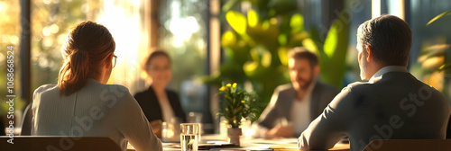 Realistic Image - Business Meeting, Teamwork, Collaboration, Discussion, Communication