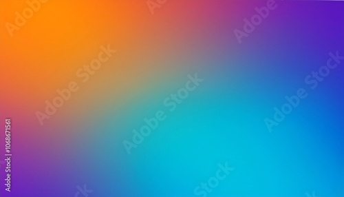 Abstract Gradient Background with Orange, Blue,