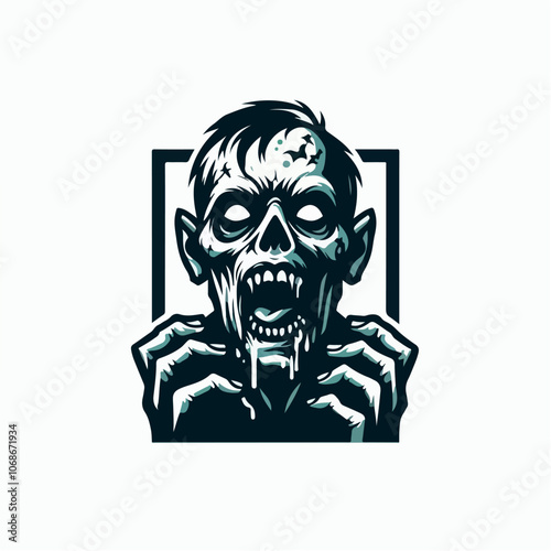 zombie logo illustration
