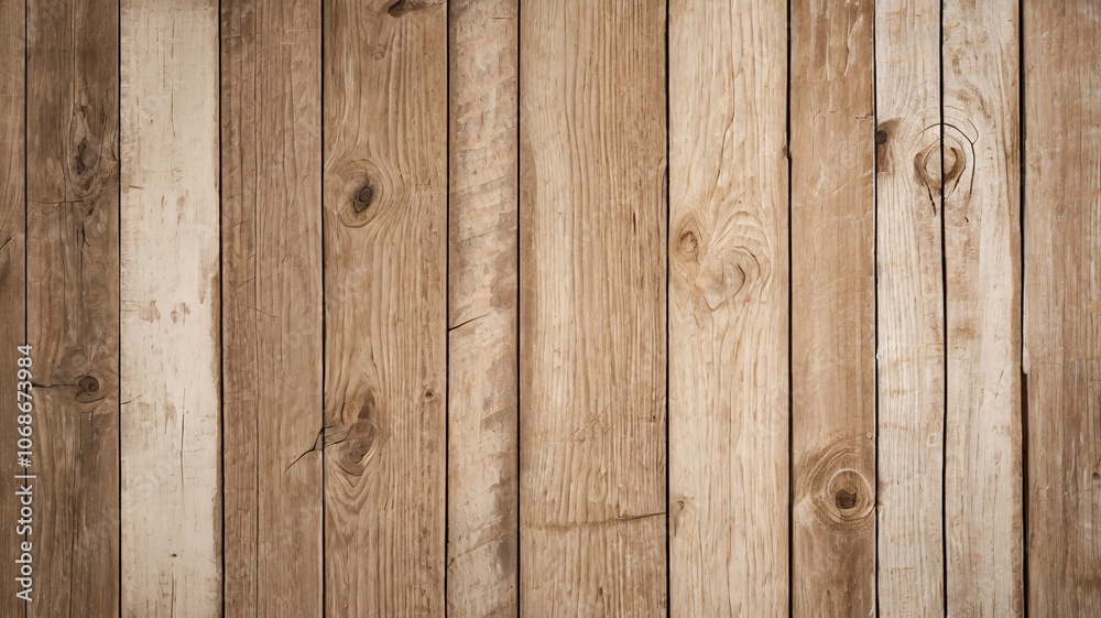 Naklejka premium Rustic Vertical wooden planks with natural grain, knots, and weathering V4