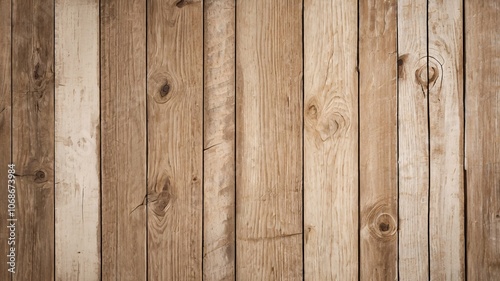 Rustic Vertical wooden planks with natural grain, knots, and weathering V4