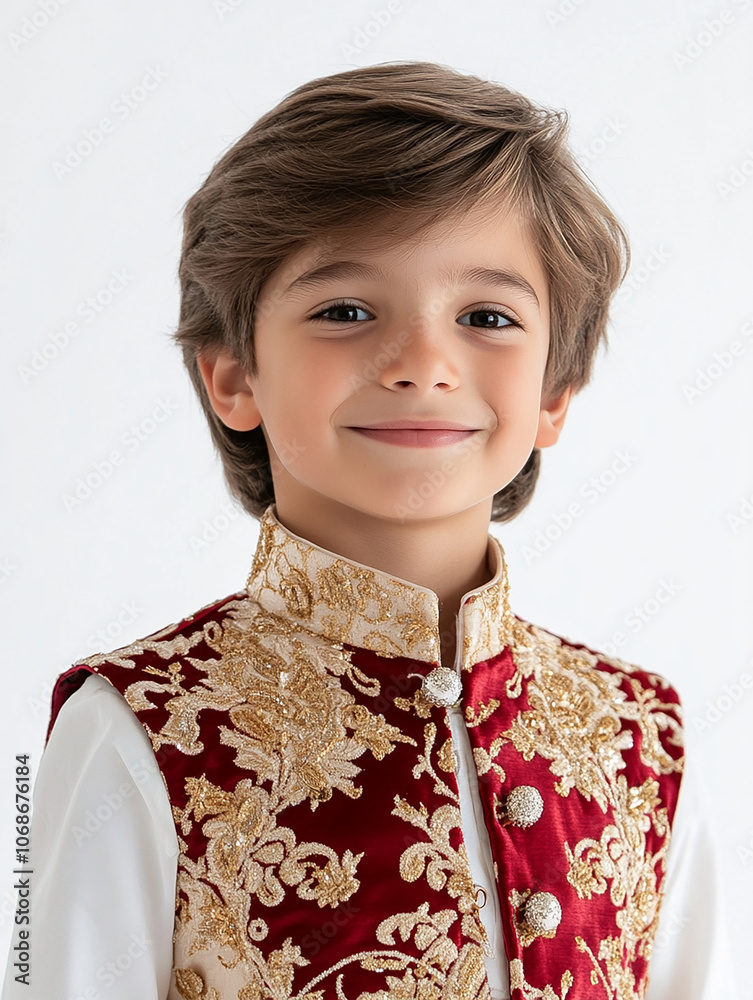 Christmas boy on white background Christmas boy on white background