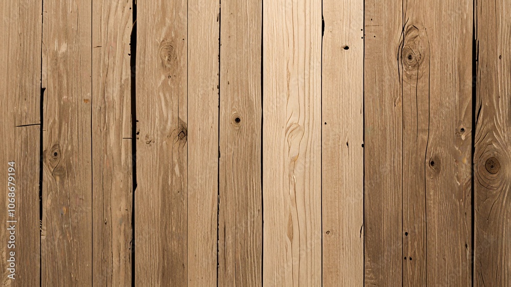 Rustic Vertical wooden planks with natural grain, knots, and weathering V5