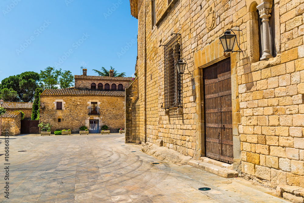 Peratallada is a medieval town in Catalonia, northern Spain, on the Costa Brava. Peratallada is a medieval town in Catalonia, northern Spain, on the Costa Brava.