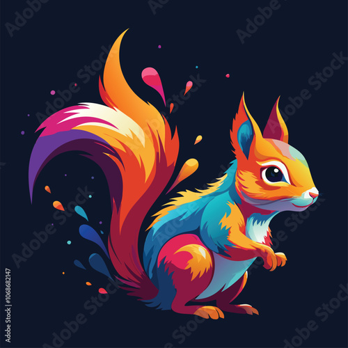 Squirrel Illustrator Artwork