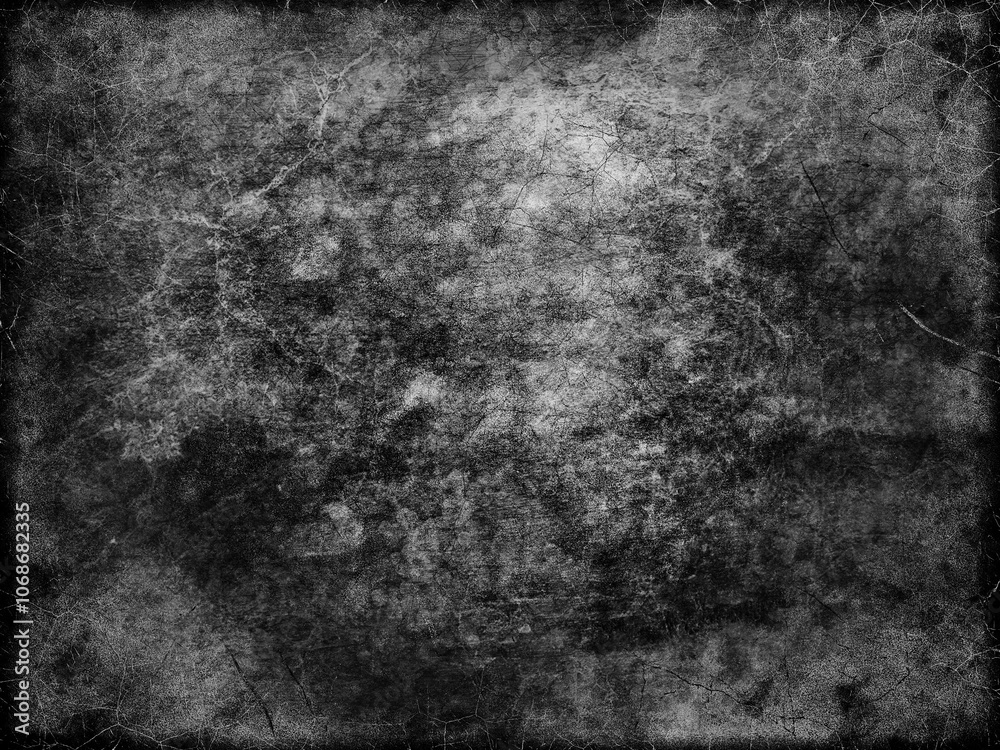 Obraz premium Dark grey grunge scratched background, distressed texture, old wall
