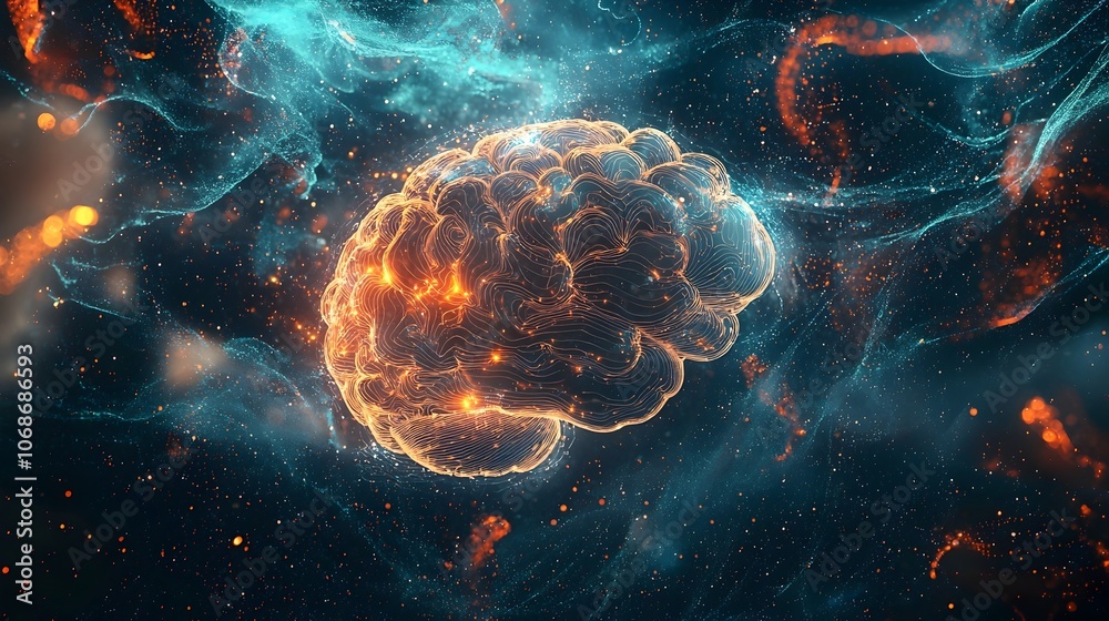 Chaotic but Beautiful Process of Ideation and Manifested in a Glowing Brain Chaotic but Beautiful Process of Ideation and Manifested in a Glowing Brain