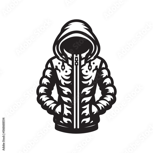 Unique Winter Jacket Silhouettes – Perfect for Print & Web Designs