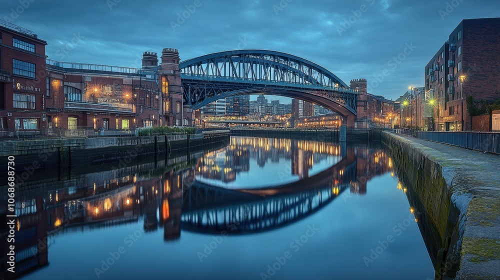 Obraz premium city harbour bridge