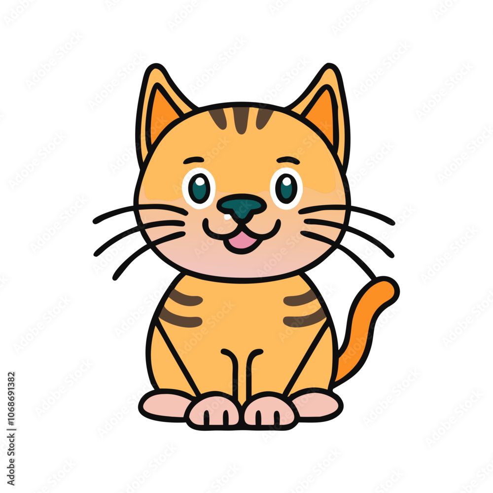 a cute cat vector illustration design a cute cat vector illustration design