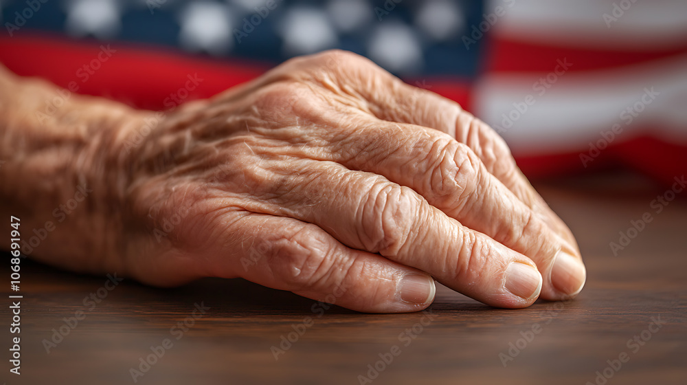 Fototapeta premium Honor veterans day by reflecting on their sacrifices and service